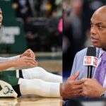 Giannis Antetokounmpo (L) and Charles Barkley (R)