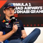 December 5, 2024, Abu Dhabi, United Arab Emirates: MAX VERSTAPPEN (NED) of Oracle Red Bull Racing 1 during an FIA press conference, PK, Pressekonferenz among the swearing controversy during media day of the 2024 Formula 1 Abu Dhabi Grand Prix at the Yas Marina Circuit