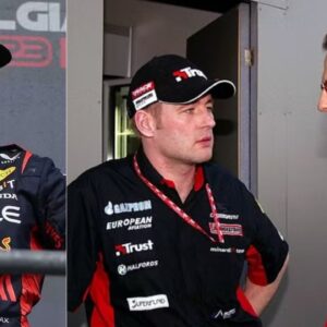 Max Verstappen(L), Jos Verstappen(C), Michael Schumacher(R)