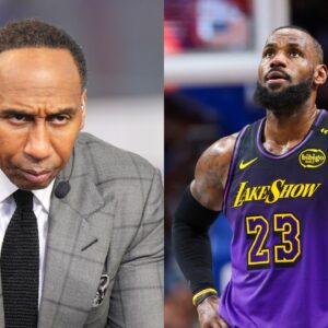 Stephen A. Smith and LeBron James