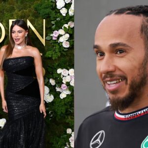 Sofia Vergara(L), Lewis Hamilton(R)