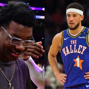 Bryce Maximus James(L) and Devin Booker(R)