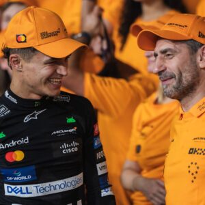 2024 Formula One Abu Dhabi Grand Prix Yas Marina Circuit, Abu Dhabi, United Arab Emirates 8.December.2024; Lando Norris and Andrea Stella of McLaren F1 Team