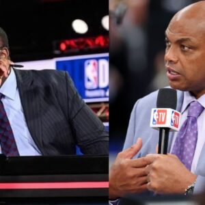 Kendrick Perkins (L) and Charles Barkley (R)