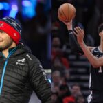 Esteban Ocon (L) and Victor Wembanyama (R)