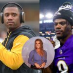 Russell Wilson, Joy Taylor, and Lamar Jackson