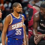 Devin Booker, Kevin Durant, and Jimmy Butler