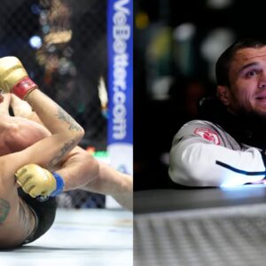 Merab Dvalishvili (L), Umar Nurmagomedov (R)