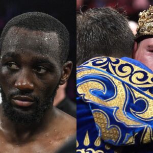 Terence Crawford (L), Canelo Alvarez (R)