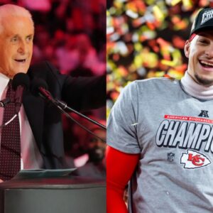 Pat Riley (L); Patrick Mahomes (R)
