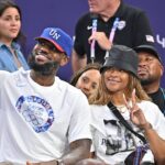 Lebron James Attends Basket Ball 3X3 Spain v USA Lebron James and his wife Savannah James attend the Basket Ball 3x3, ESP v USA - Olympic summer games, Paris 2024, Paris, France on July 2024.