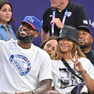 Lebron James Attends Basket Ball 3X3 Spain v USA Lebron James and his wife Savannah James attend the Basket Ball 3x3, ESP v USA - Olympic summer games, Paris 2024, Paris, France on July 2024.