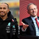 Lewis Hamilton (L) and Benedetto Vigna (R)