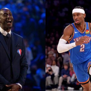 Kevin Garnett (L), Shai Gilgeous-Alexander (R)