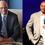 Kareem Abdul-Jabbar(L) and Charles Barkley(R)