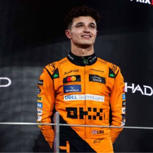 NORRIS Lando (gbr), McLaren F1 Team MCL38, portrait podium during the Formula 1 Etihad Airways Abu Dhabi Grand Prix 2024, 24th round of the 2024 Formula One World Championship