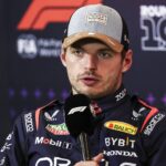 VERSTAPPEN Max (ned), Red Bull Racing RB20, portrait, press conference, PK, Pressekonferenz during the Formula 1 Pirelli United States Grand Prix 2024