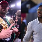 Tyson Fury (L), Anthony Joshua (R)