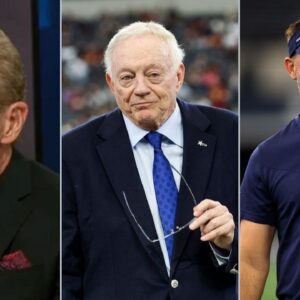 Skip Bayless, Jerry Jones and Brian Schottenheimer
