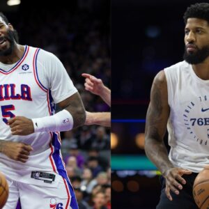 Andre Drummond (L) and Paul George (R)