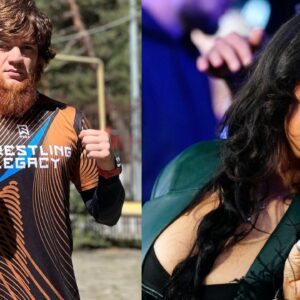 Sharaputdin Magomedov (L), Nina-Marie Daniele (R)