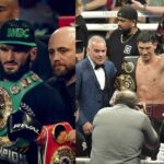 Artur Beterbiev (L), Dmitry Bivol (R)