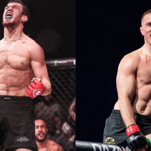 Usman Nurmagomedov (L), Paul Hughes (R)