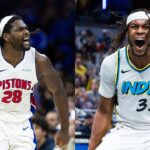 Isaiah Stewart and Myles Turner