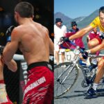 Merab Dvalishvili (L), Lance Armstrong (R)