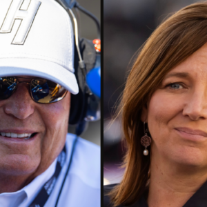 Rick Hendrick (L) and Kelley Earnhardt (R). Image Credits: Imagn.