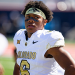 Oct 19, 2024; Tucson, Arizona, USA; Colorado Buffalos wide receiver Drelon Miller (6) against the Arizona Wildcats at Arizona Stadium. Mandatory Credit: Mark J. Rebilas-Imagn Images