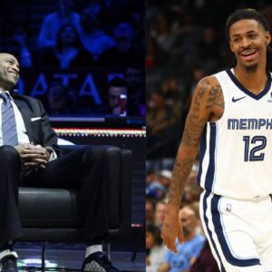 Vince Carter (L) and Ja Morant (R)