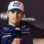 22nd August 2024; Circuit Zandvoort, Zandvoort, Holland, North Holland, Netherlands; Formula 1 Heineken Dutch Grand Prix 2024; Arrivals and Inspection Day; Logan Sargeant (USA) of Williams Racing answers questions from the media