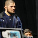 Khabib Nurmagomedov steps on the scale for the ceremonialweigh-in at Intercontinental Downtown Los Angeles for UFC311 Makhachev vs Tsarukyan 2 : Official Weigh-ins on January 17, 2025 in Los Angeles, CA, United States. (Photo by Louis Grasse PxImages) (Louis Grasse SPP) PUBLICATIONxNOTxINxBRAxMEX Copyright: xLouisxGrassex xSPPx spp-en-LoGr-lrg2501170081811_UFC311