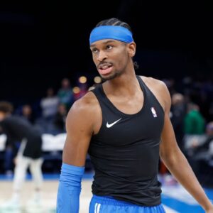 Shai Gilgeous-Alexander NBA: Dallas Mavericks at Oklahoma City Thunder