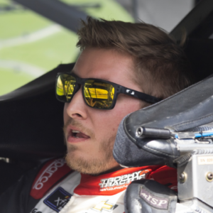 NASCAR Xfinity Series driver Garrett Smithley during the Beef It's What's For Dinner 300 at Daytona International Speedway.