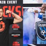 Usman Nurmagomedov (L), Daniel Cormier (R)