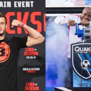 Usman Nurmagomedov (L), Daniel Cormier (R)