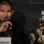 UFC lightweight champion Khabib Nurmagomedov and interim champion Dustin Poirier take part in a press conference, PK, Pressekonferenz in central London to discuss their upcoming title bout UFC 242 which is to be held in Abu Dhabi. Press conference held at Hotel Cafe Royal, 68 Regent Street, London on 12 June 2019. Copyright: