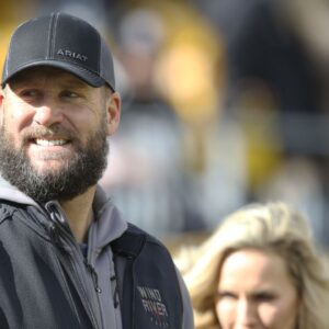 Pittsburgh Steelers former quarterback Ben Roethlisberger in attendance as the Steelers host the New Orleans Saints at Acrisure Stadium.