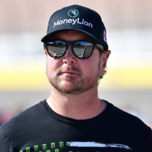 NASCAR Series Cup driver Kurt Busch on pit road during qualifying at Las Vegas Motor Speedway.