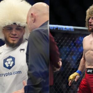 Umar Nurmagomedov (L), Merab Dvalishvili (R)