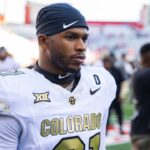 Colorado Buffaloes safety Shilo Sanders (21) against the Arizona Wildcats at Arizona Stadium.