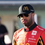 NASCAR Cup Series driver Bubba Wallace (23) during practice for the Straight Talk Wireless 400 at Homestead-Miami Speedway.