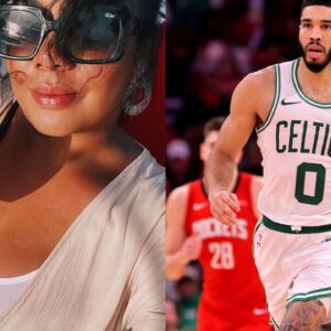Anna Horford (L) and Jayson Tatum (R)