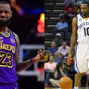 LeBron James(L) and Gilbert Arenas(R)