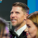 NASCAR Cup Series driver Denny Hamlin (11) at Charlotte Convention Center.