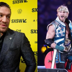 Conor McGregor (L), Logan Paul (R)