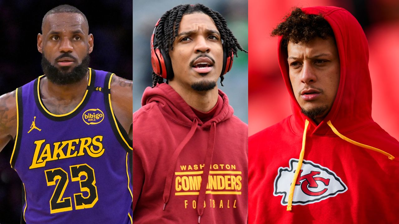 LeBron James, Jayden Daniels, and Patrick Mahomes