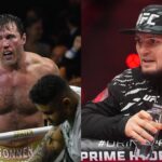 Chael Sonnen (L), Khabib Nurmagomedov (R)